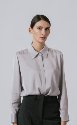 Double Georgette Silk Shirt – SERES SILK New York