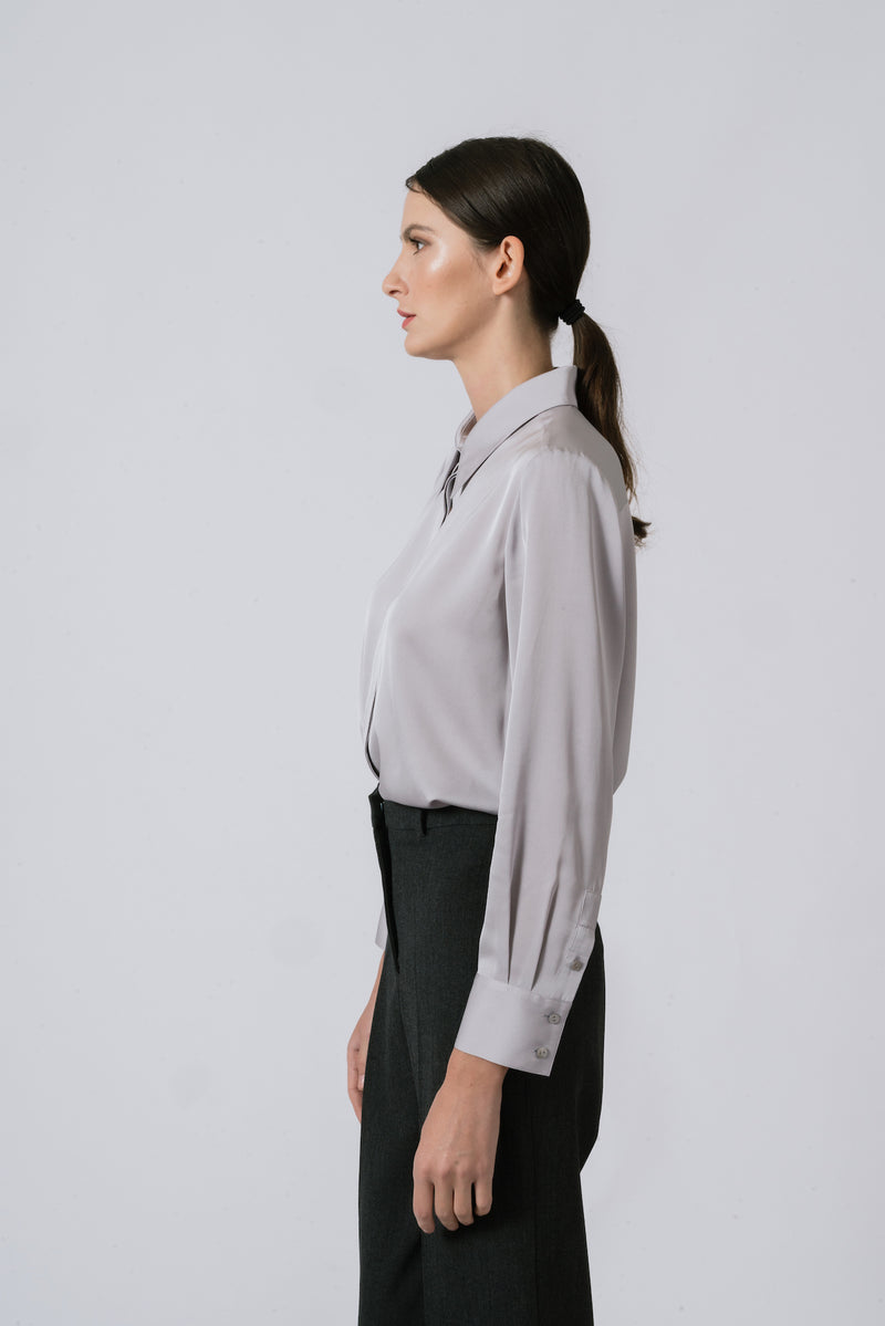 Double Georgette Silk Shirt