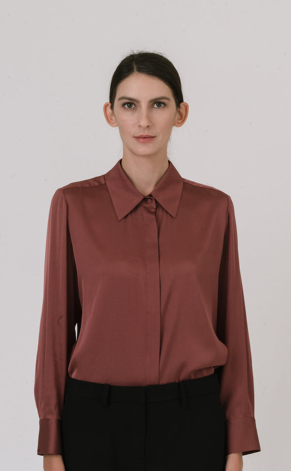 Double Georgette Silk Shirt